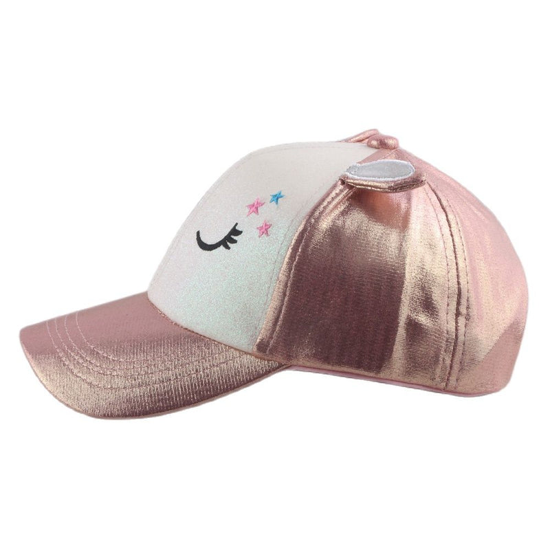 CHILDRENS Sleepy Glitter Cap with Ears Baseball Cap