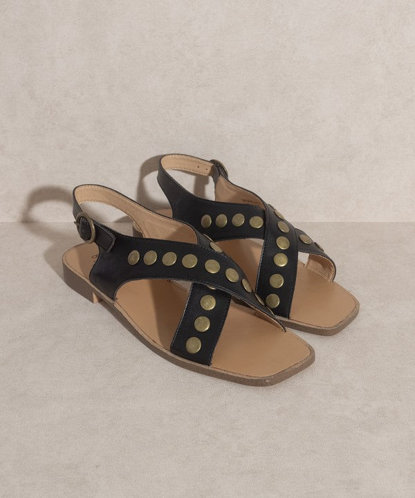 OASIS SOCIETY Kylie   Studded Cross Band Sandal