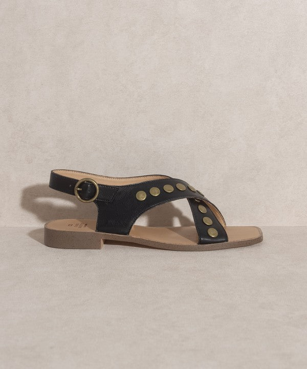 OASIS SOCIETY Kylie   Studded Cross Band Sandal