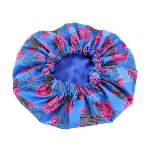 African Floral Print Satin Night Sleep Bonnet