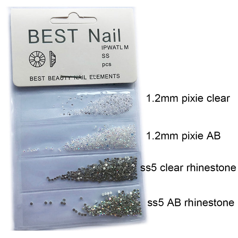 1 Pack Glass Rhinestones