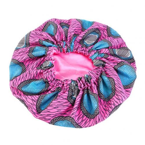 African Floral Print Satin Night Sleep Bonnet