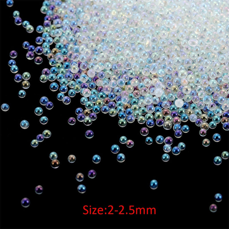 Mini Bubble Glass Beads