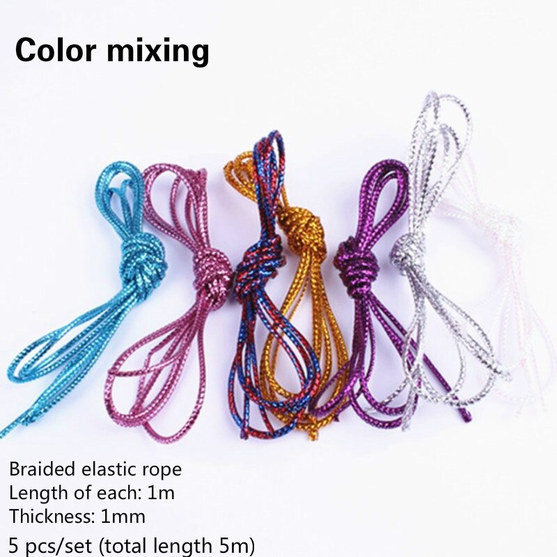 Silver Gold Braids Elastic Cord