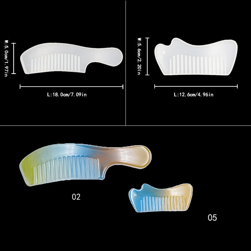 Silicone Comb Mold Resin DIY Casting