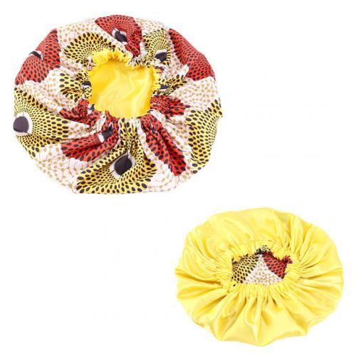 African Floral Print Satin Night Sleep Bonnet