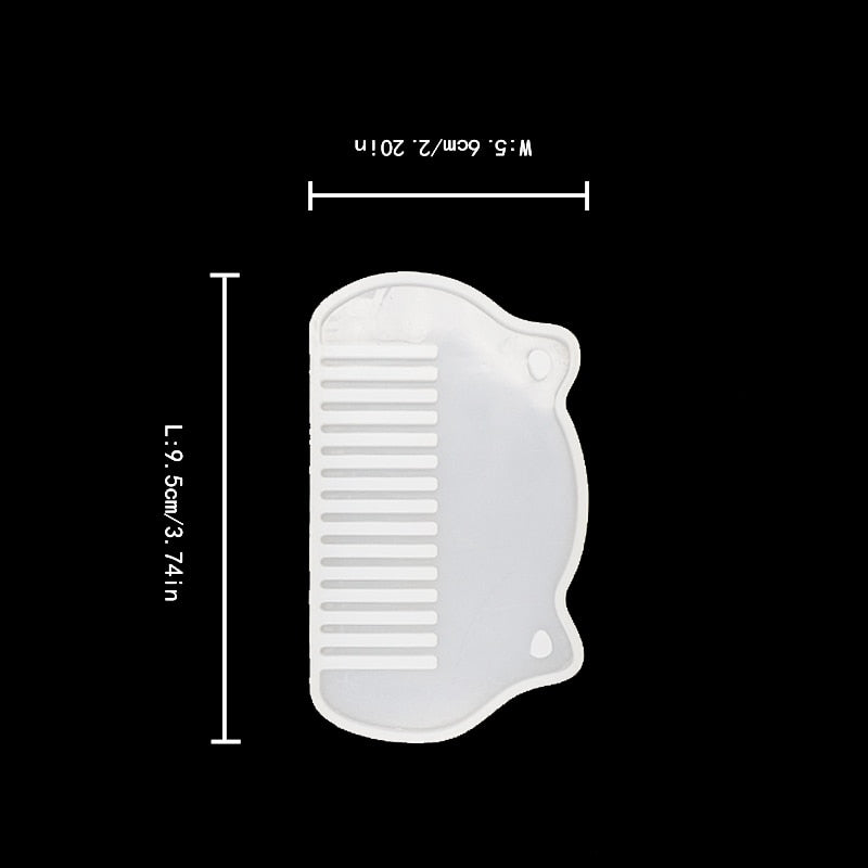 Silicone Comb Mold Resin DIY Casting