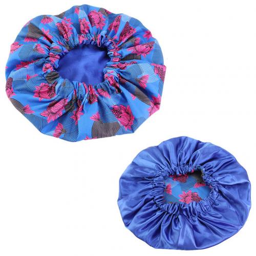 African Floral Print Satin Night Sleep Bonnet