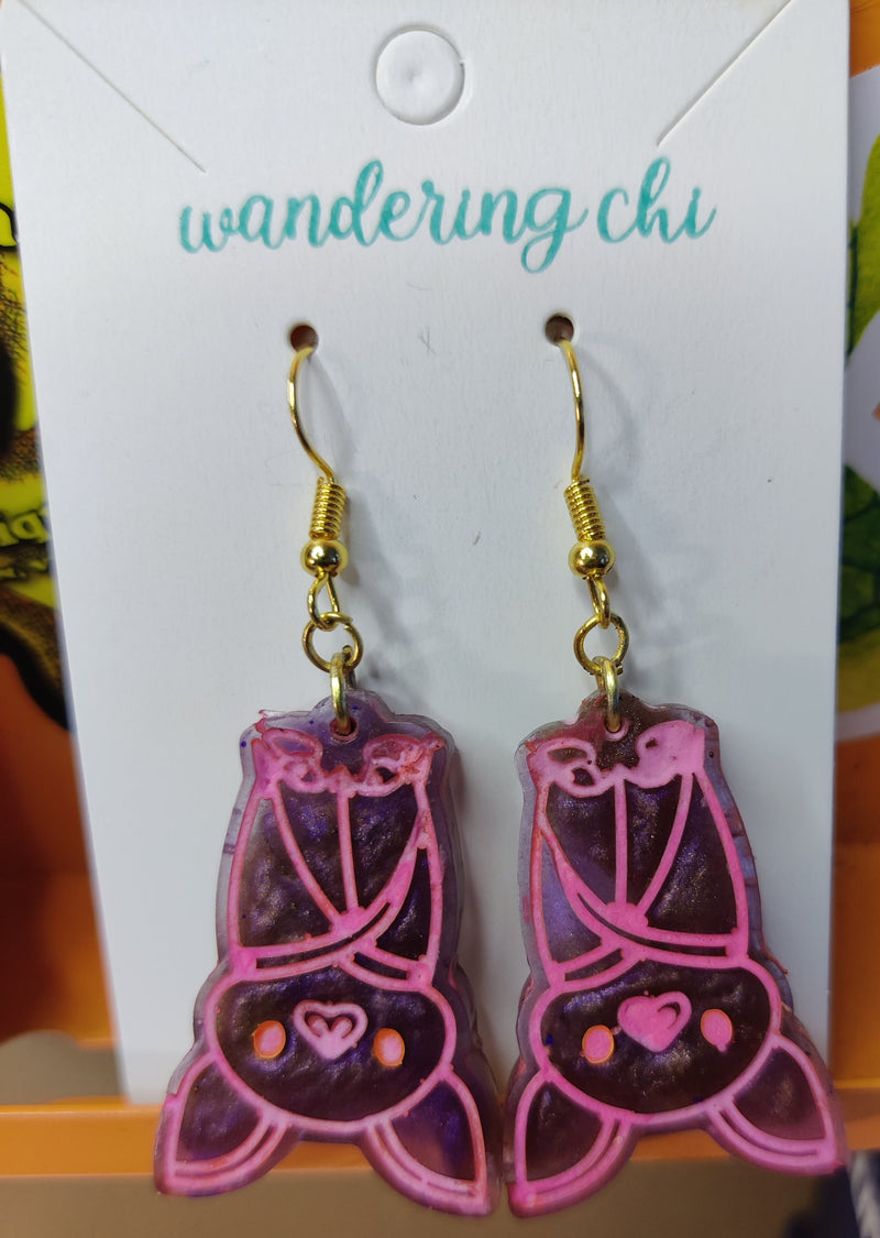 Bat Earrings - Hanging Around