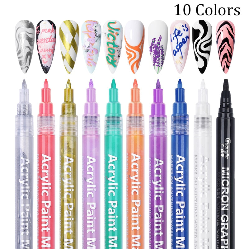 SET Nail Art Drawing Pen