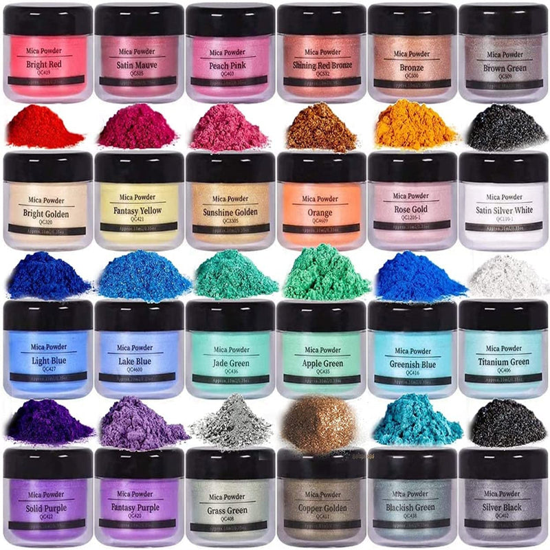 24 COLORS Natural Mica Powder