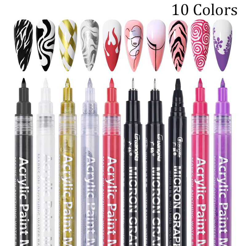 SET Nail Art Drawing Pen