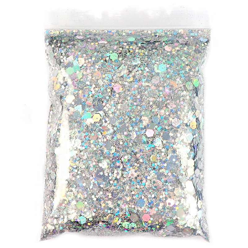 Holographic Mixed Hexagon Shape Chunky Glitter