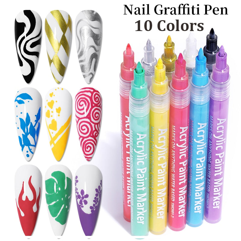 SET Nail Art Drawing Pen