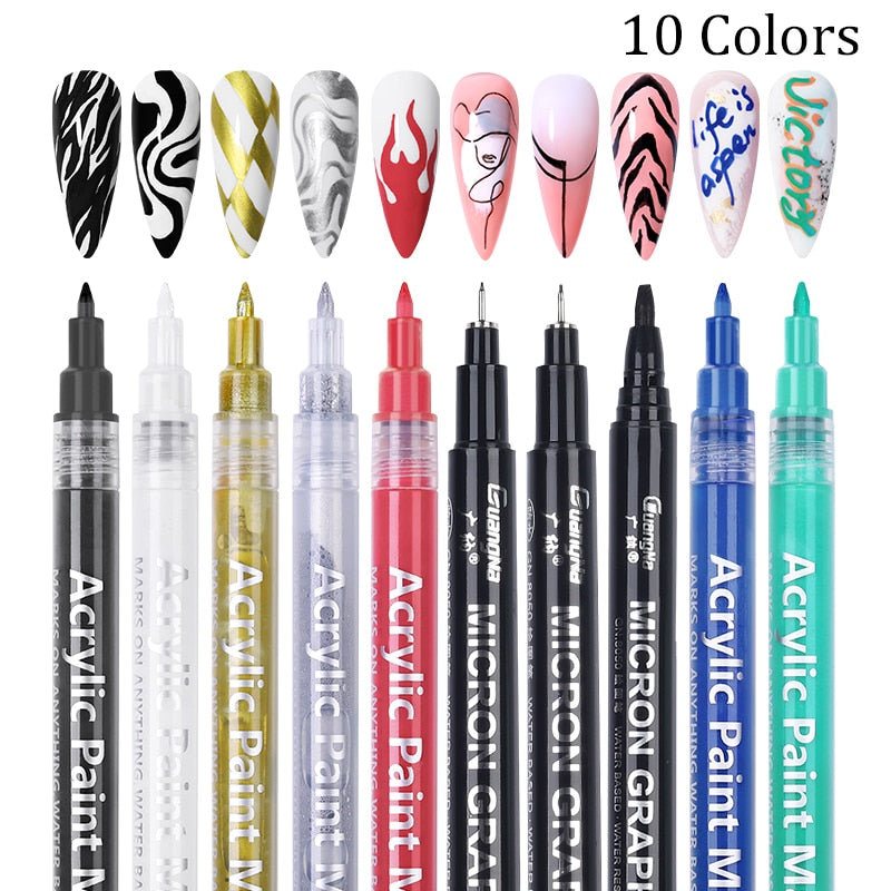 SET Nail Art Drawing Pen